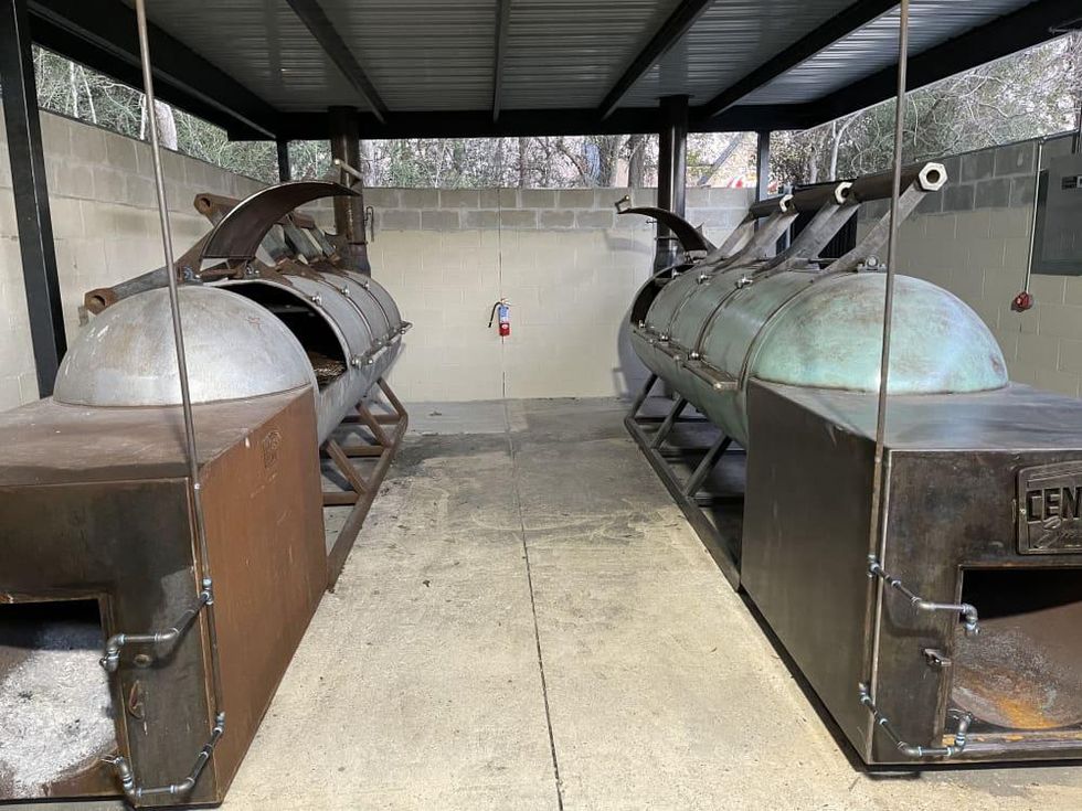 Killen's Barbecue The Woodlands offset smokers