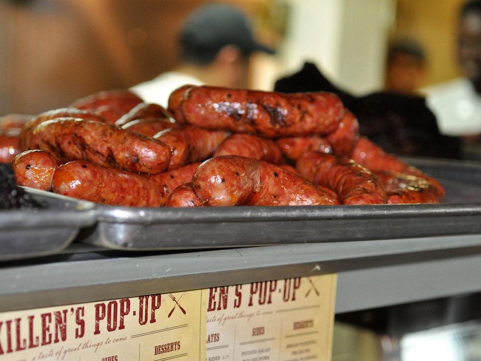 Killen's BBQ barbecue sausage Pop Up store June 2013