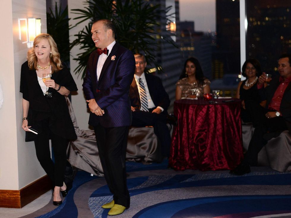 Kim Padgett and Alex Martinez at Alex Martinez's birthday party July 2014