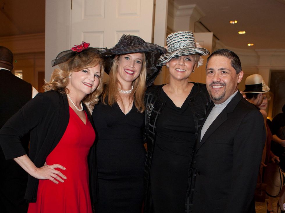 Kim Padgett, from left, Hershey Grace, Blake Barner and Bruce Padilla at Hats Off to Mothers March 2014