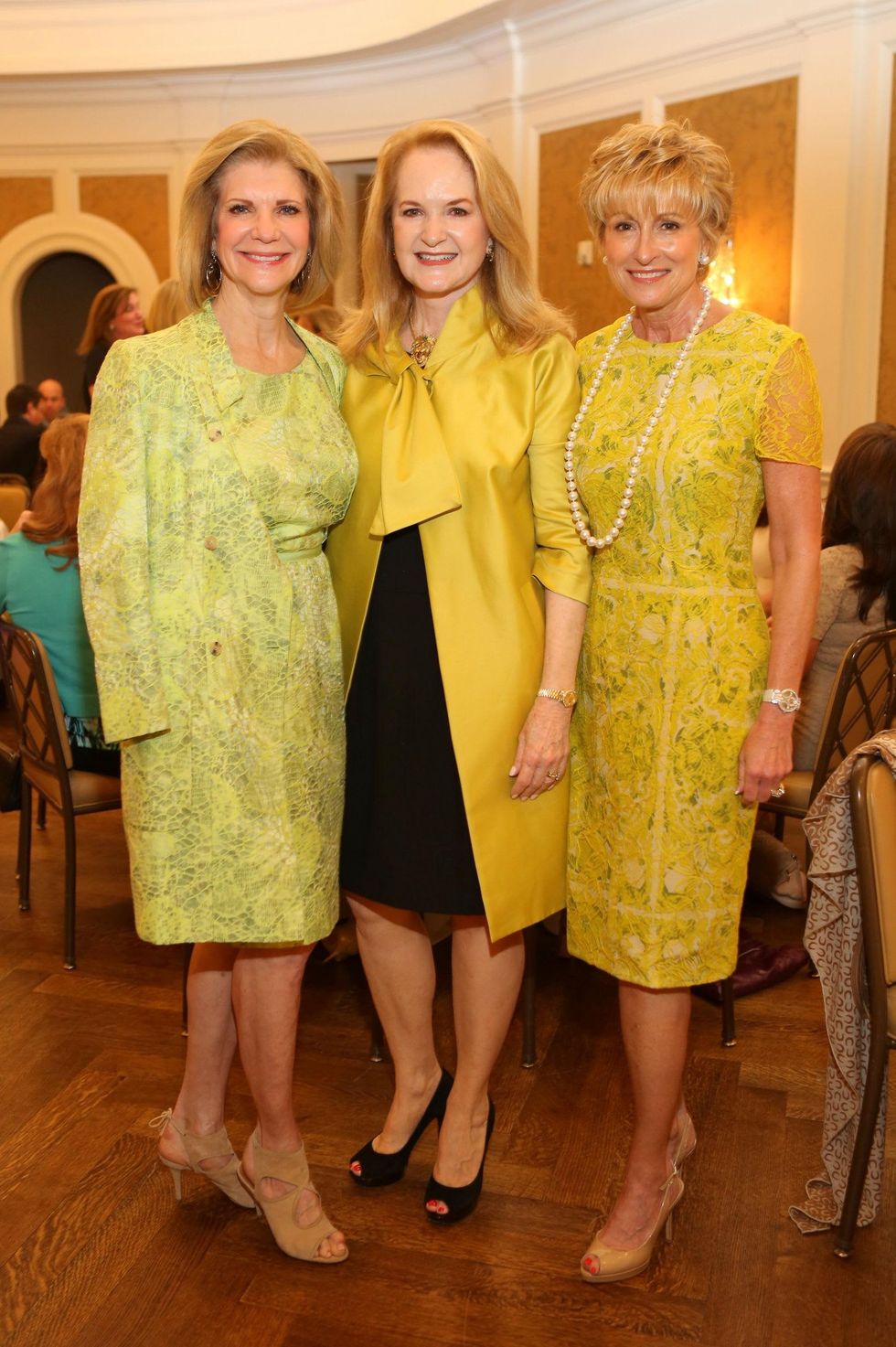 Kim Tutcher, from left, Sandy Barrett and Dr. Veronica Selinko-Curran at the St. Luke's Friends of Nursing luncheon March 2015