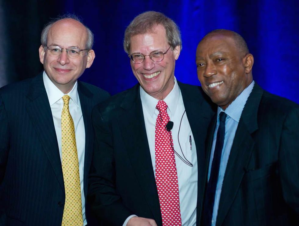 Kinder Institute Luncheon 5/16 David Leebron, Stephen Klineberg, Mayor Sylvester Turner