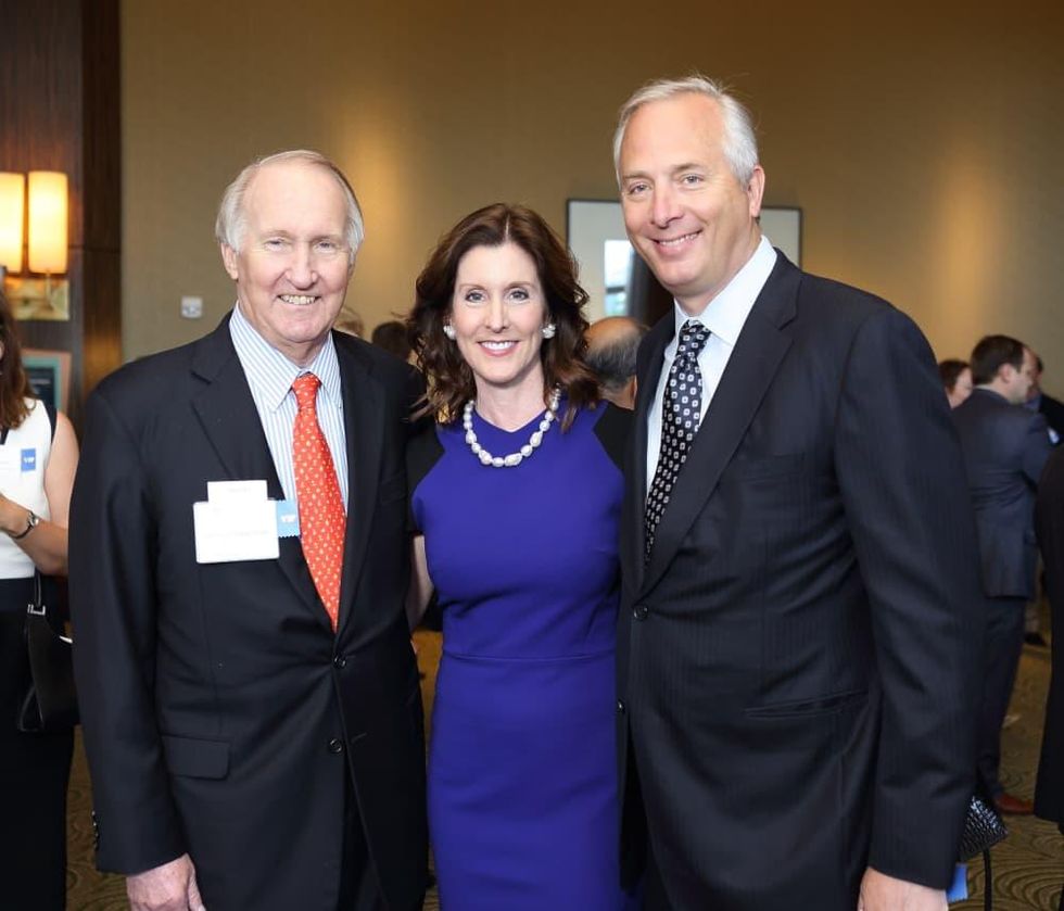 Kinder Institute Luncheon 5/16 Jim Crownover, Phoebe Tudor, Bobby Tudor