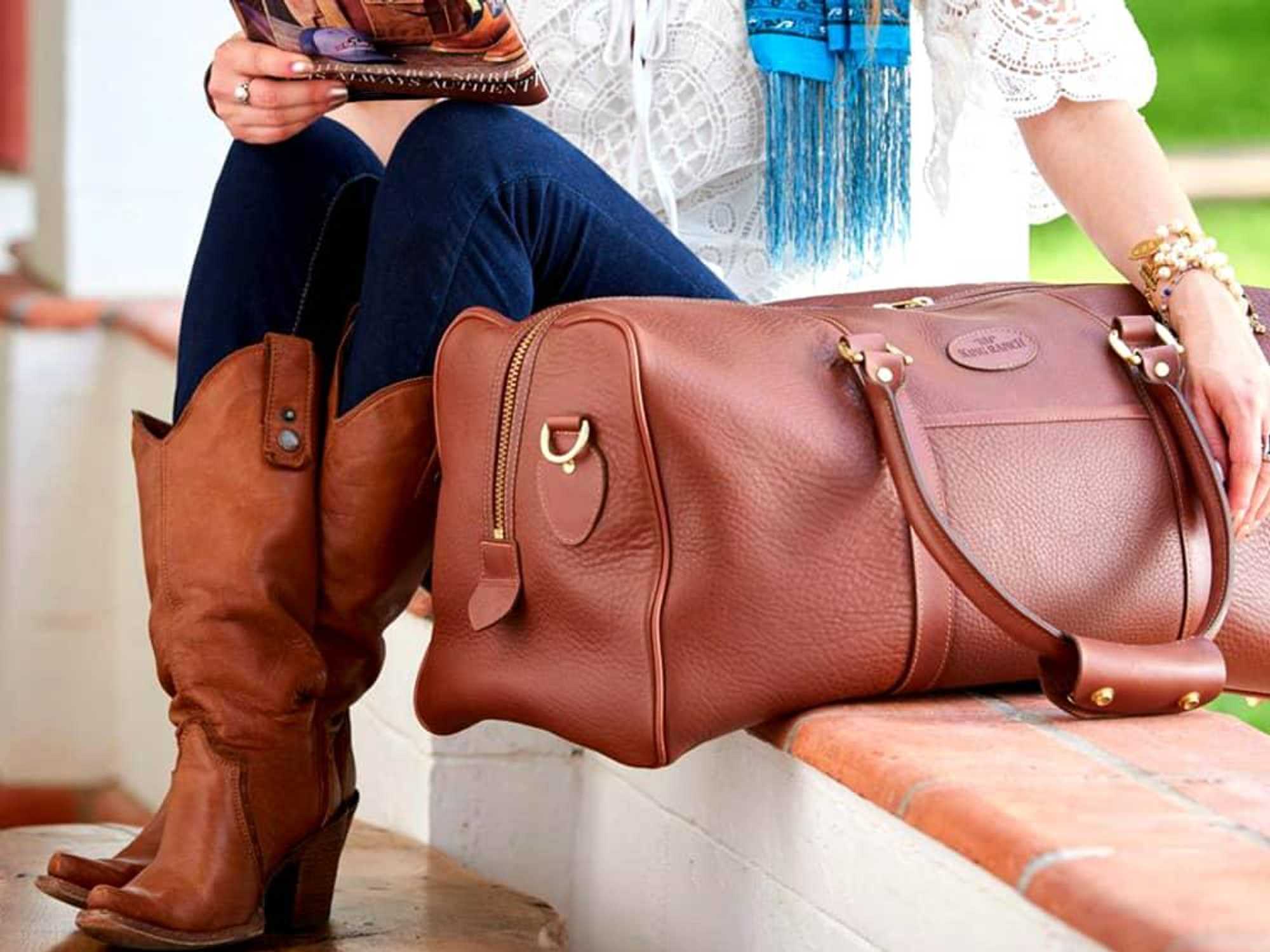 King Ranch Saddle Shop boots bag