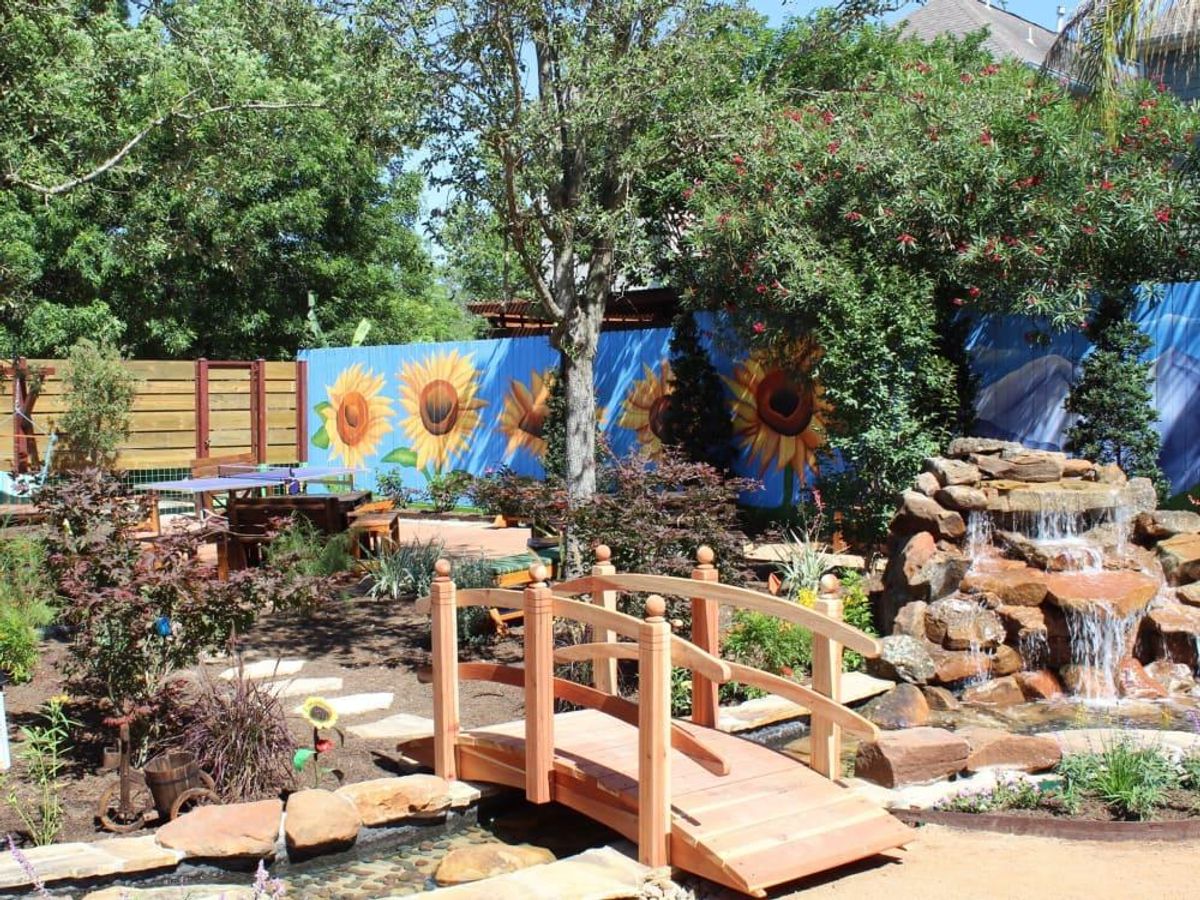 A beautiful beer garden makes King's BierHaus a draw. CultureMap Houston