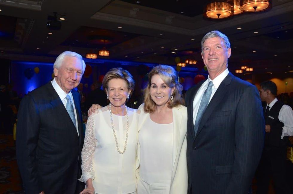 KIPP Houston dinner 4/16, Larry Johnson, Barbara Hurwitz, Sue Smith, Craig Brown