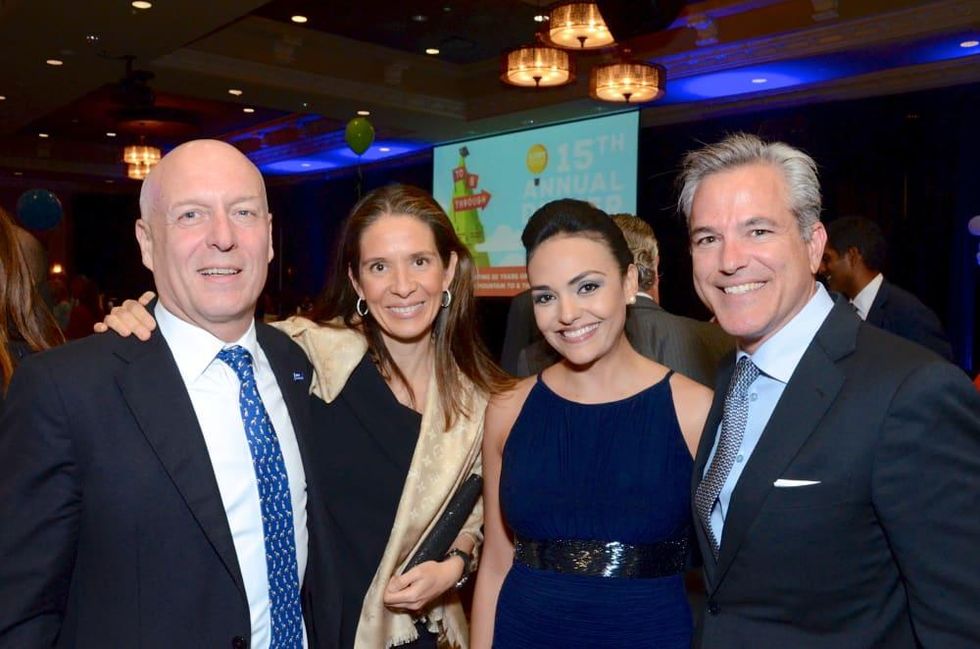 KIPP Houston dinner 4/16, Manolo Sanchez, Daniela Sanchez, Stacy Graub, Steven Graub