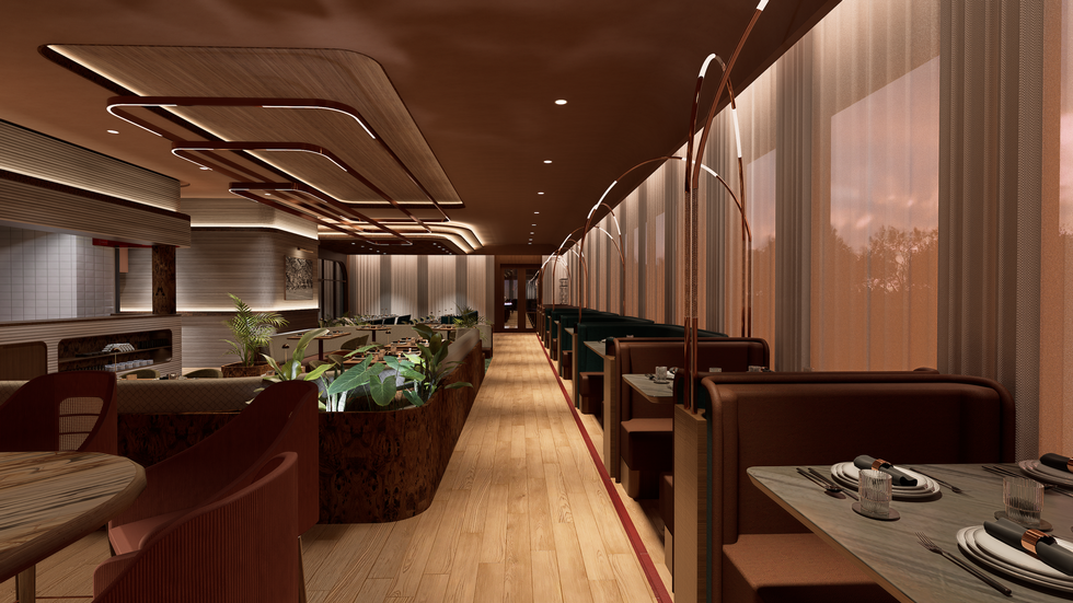 Kirkwood Restaurant Energy Corridor Dining Room Rendering