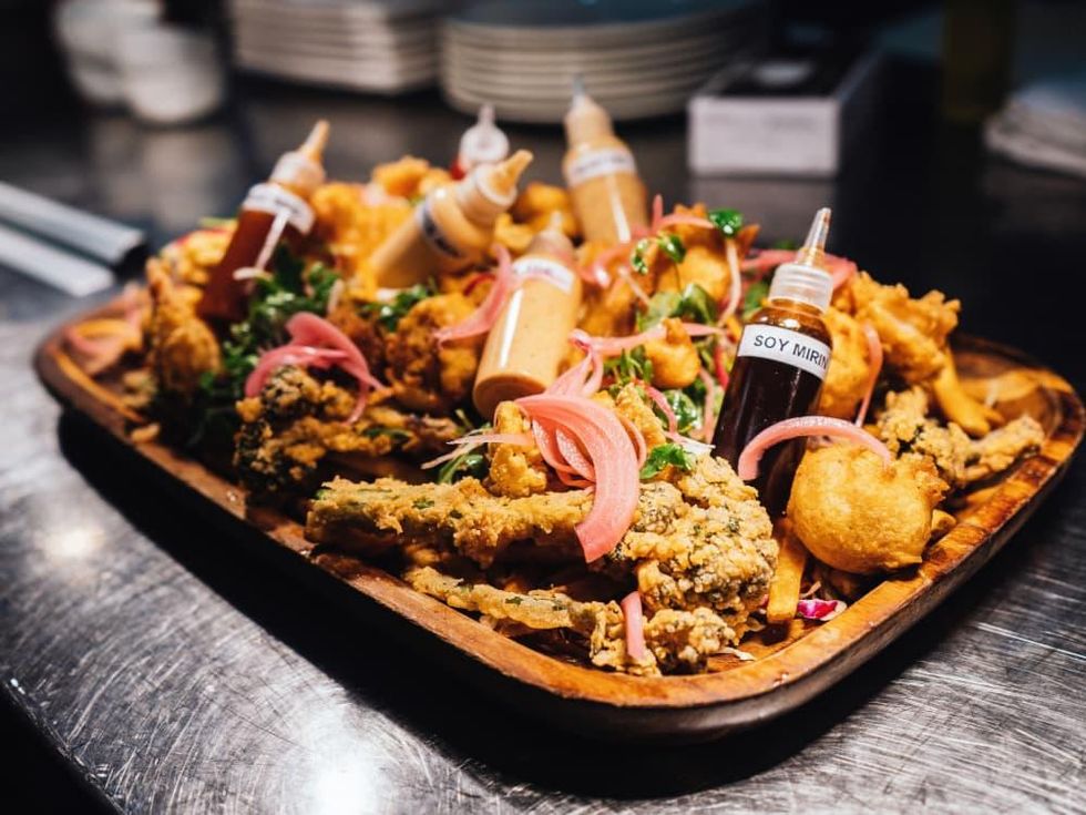 Kiss restaurant seafood platter