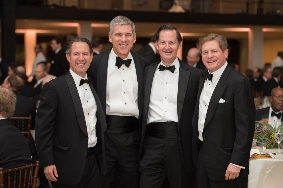 Kitch Taub, from left, Paul Hobby, Ralph Eads and Jeff Hildebrand at Museum of Fine Arts Houston MFAH One Great Night November 2014