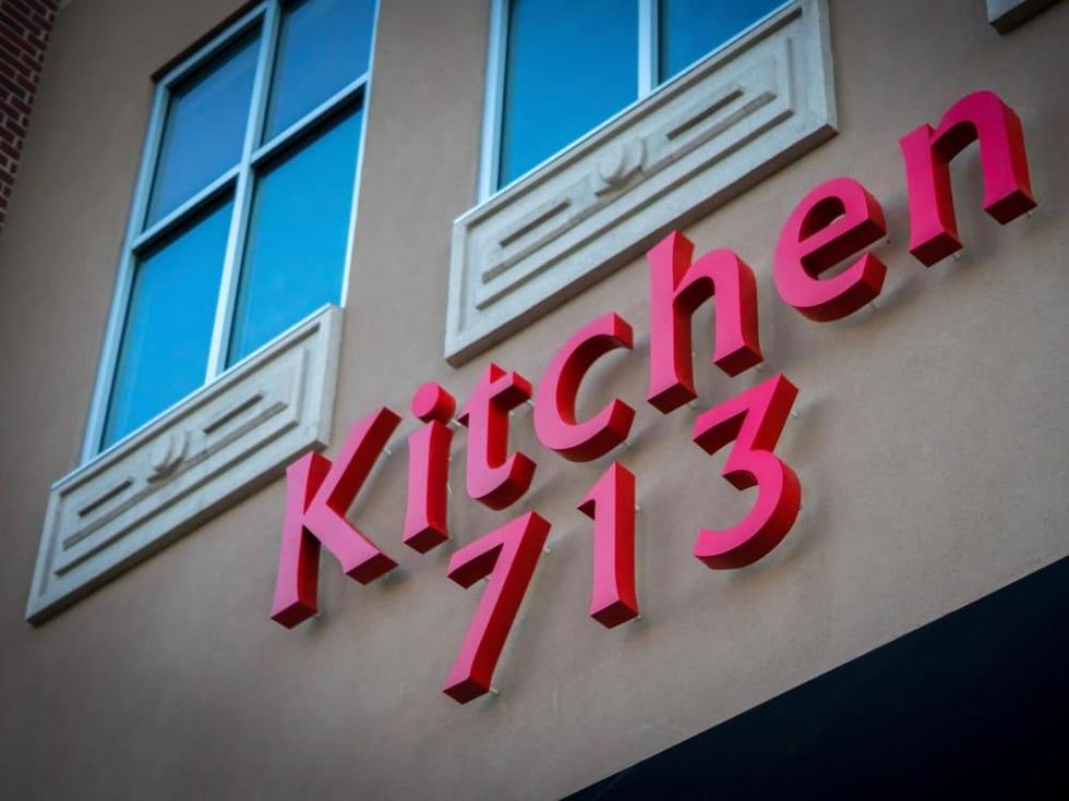 Kitchen 713 sign