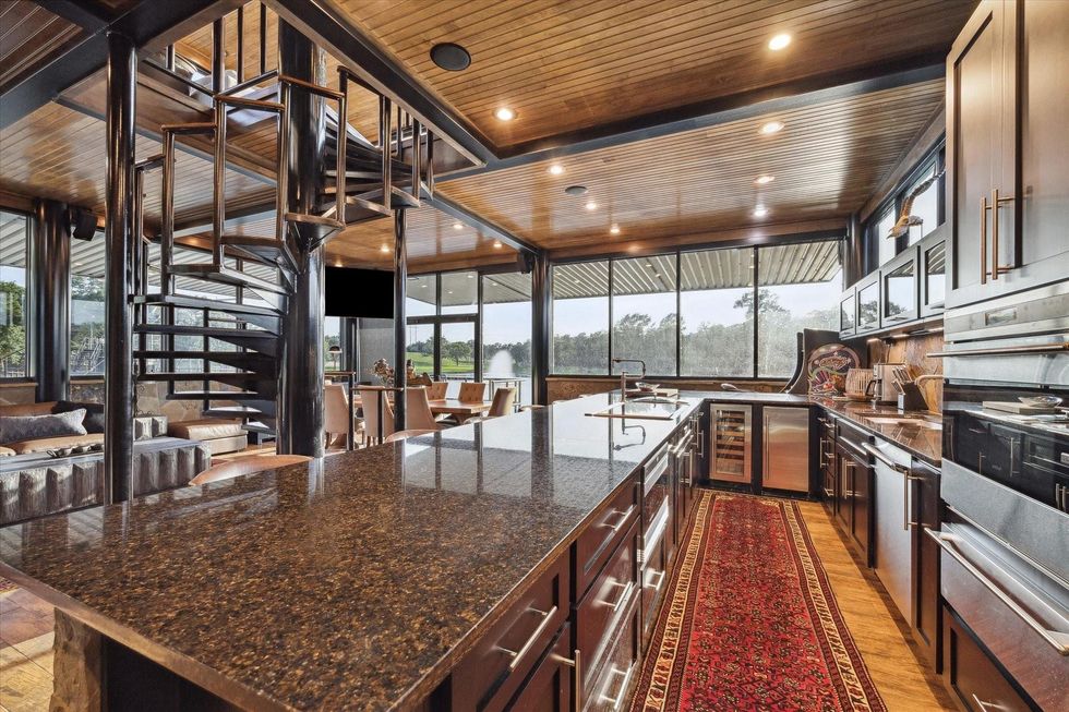 Kitchen and living room of 7310 FM 954 in Round Top