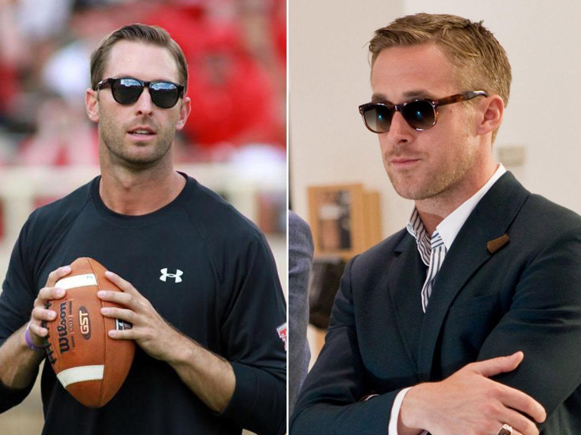Kliff Kingsbury and Ryan Gosling together