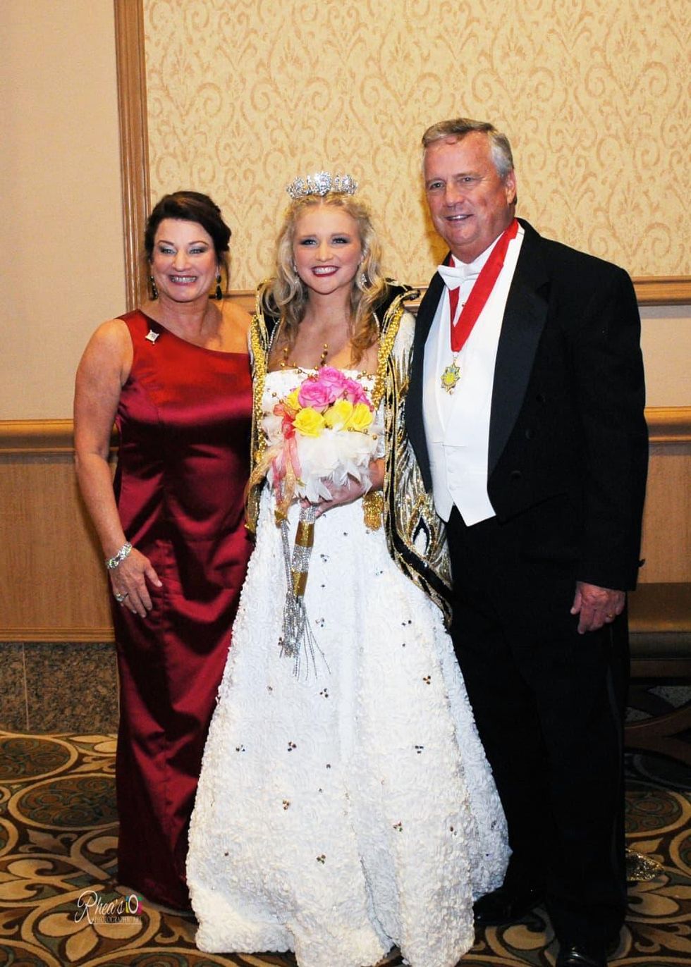 Knights of Momus Ball, Feb. 2016, Kim Raschke, Jordan Raschke, Fred Raschke