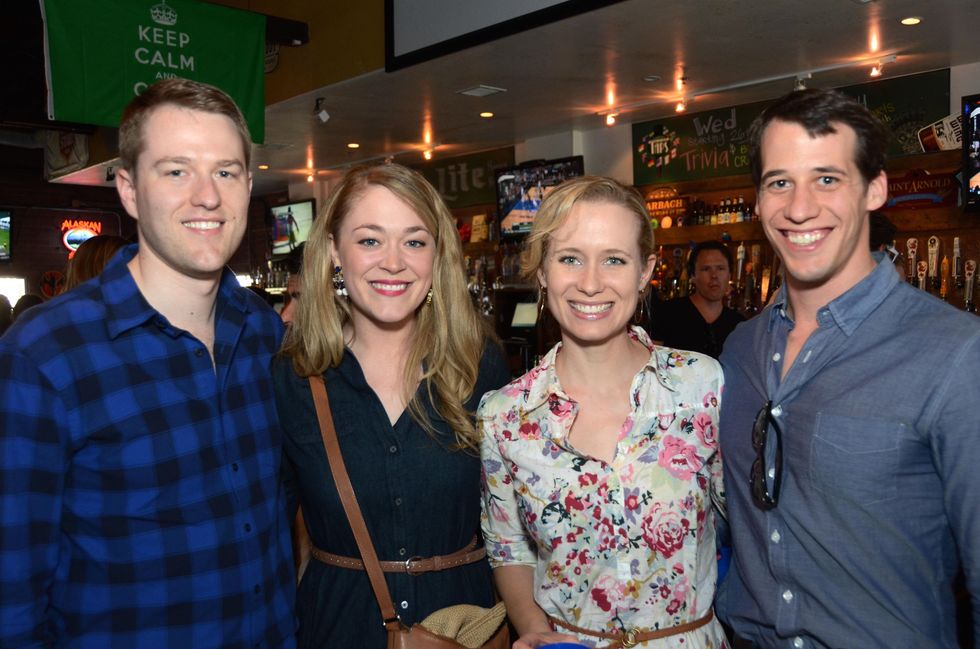 Kris and Paige Branam, from left, and Elizabeth and Bryan Blackmur at the Women of Wardrobe Spring Fling March 2014