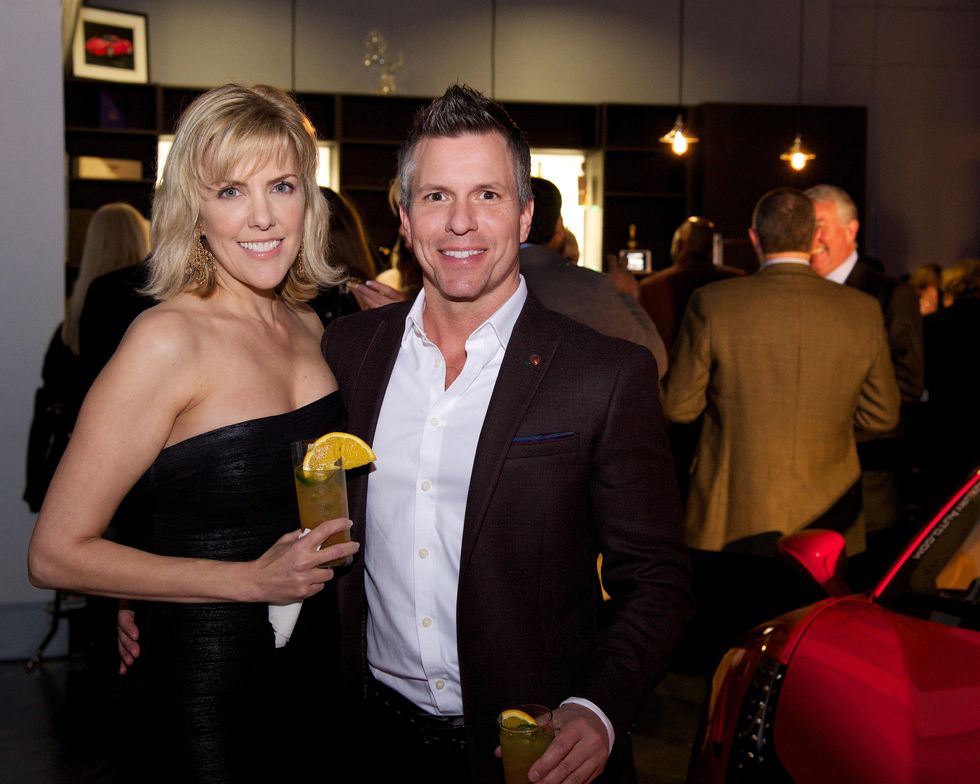 Kristen and Christopher Brown at Woodlands fashion preview