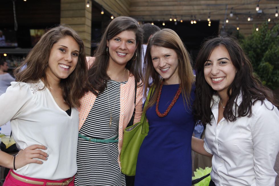 Kristen Hunter, from left, Erin Lopez, Jennifer Simar and Katherine Schell at Friends of DePelchin's Fiesta May 2014