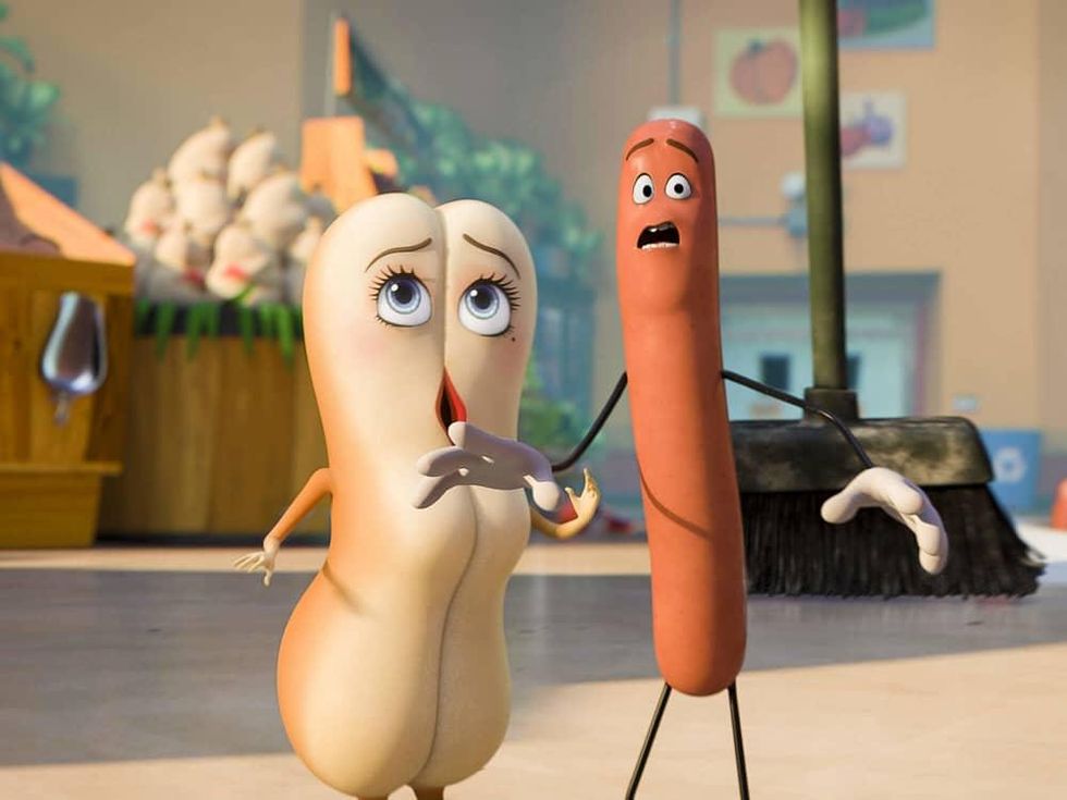 Kristen Wiig and Seth Rogen in Sausage Party