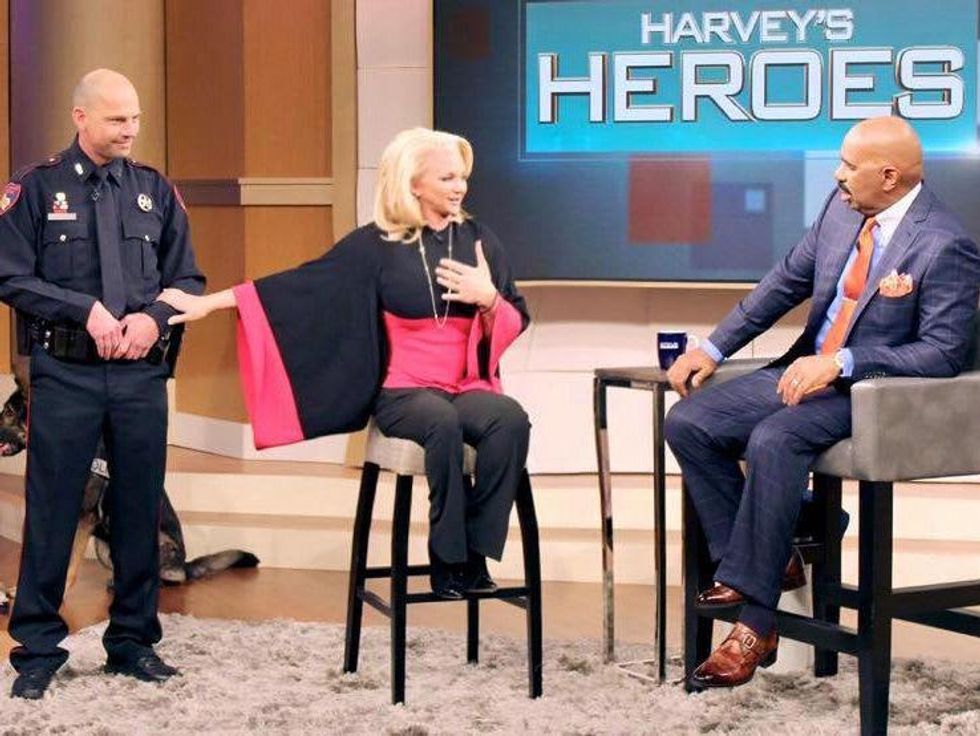 Kristi Schiller and Steve Harvey on the Steve Harvey Show