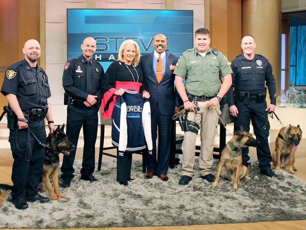 Kristi Schiller and Steve Harvey on the Steve Harvey Show