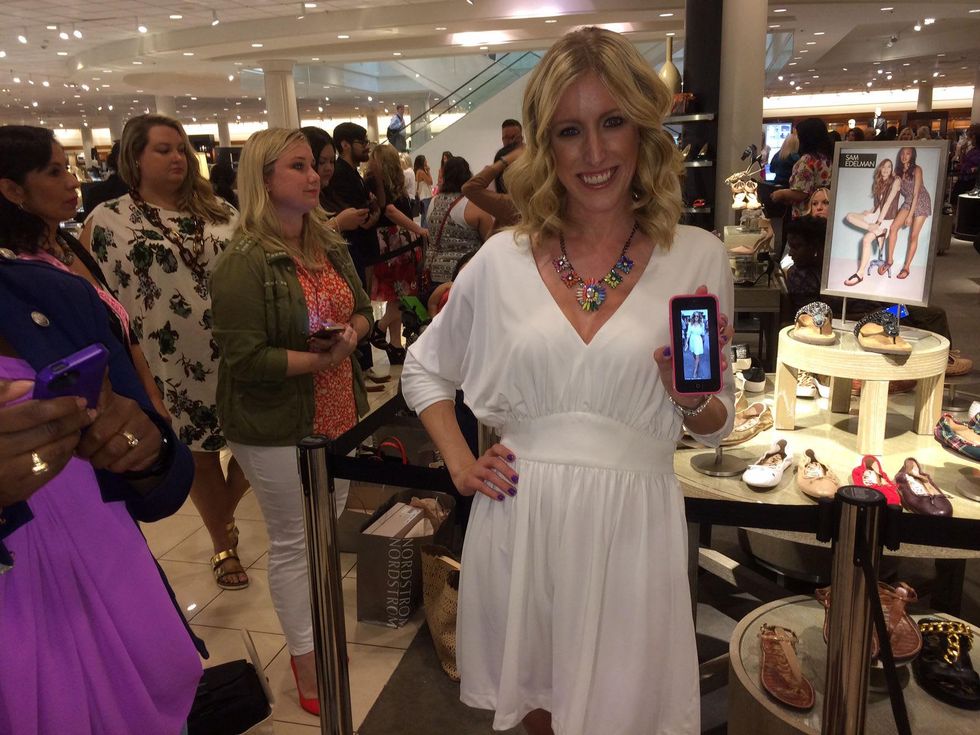 Kristie McDonald at Sarah Jessica Parker appearance at Nordstrom