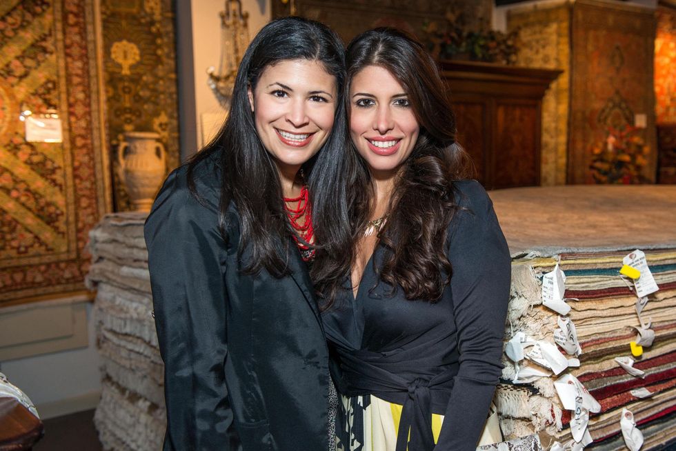 Kristy Bradshaw, left, and Maria Lowrey at the Abraham's Oriental Rug dinner September 2014