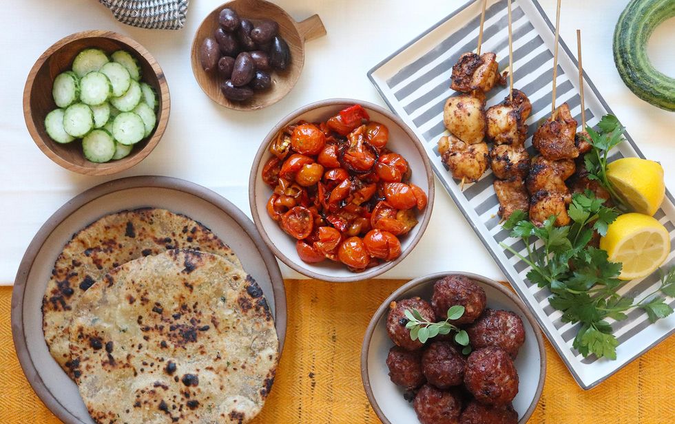 Kriti Kitchen meat mezza platter