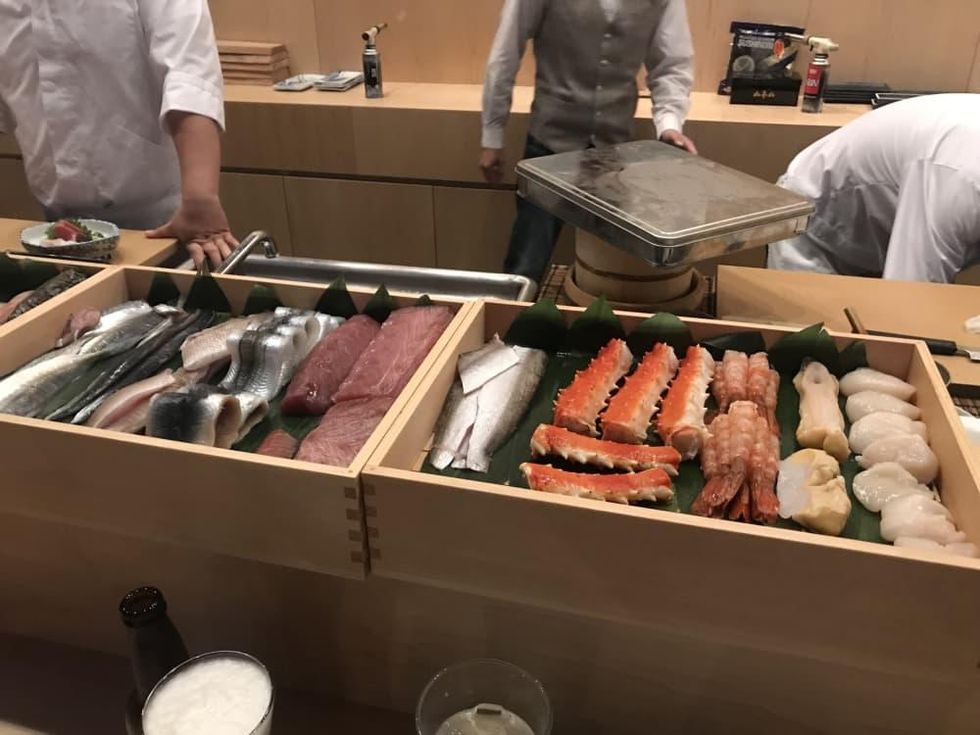 Kukuri sushi fish selection