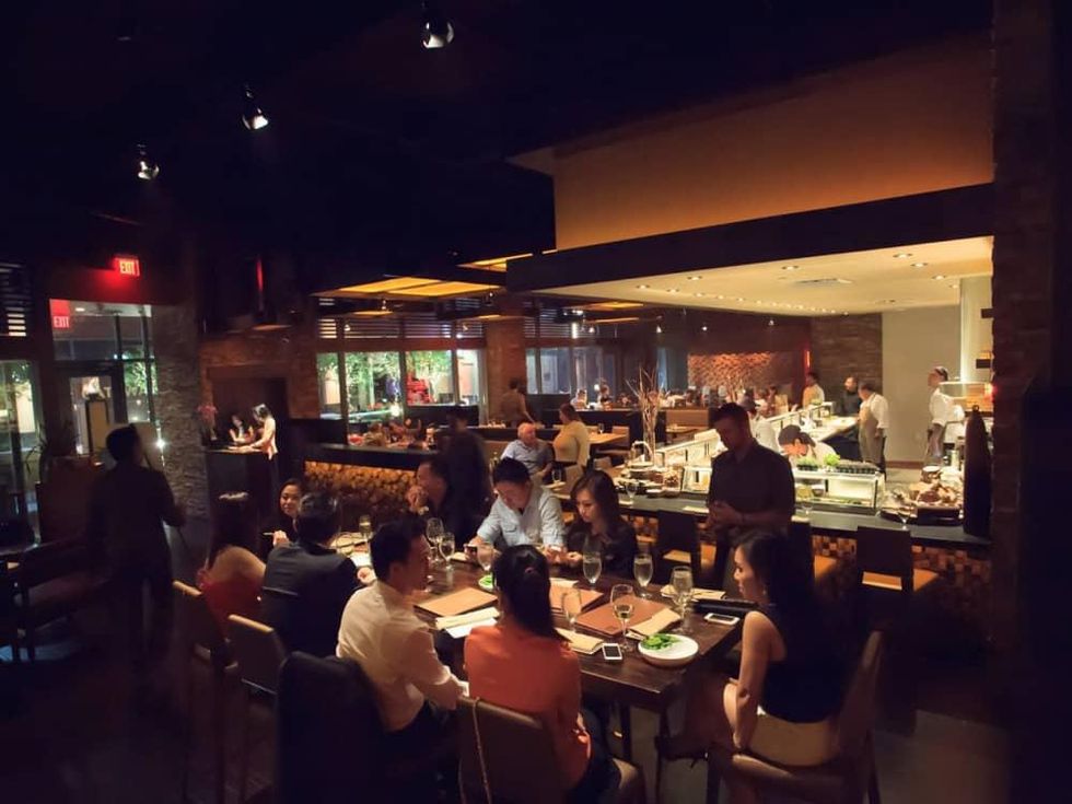 KUU Restaurant interior with crowd