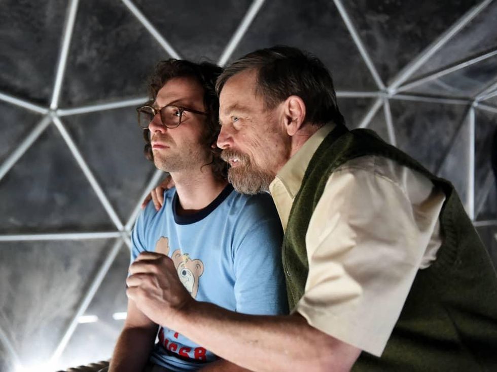 Kyle Mooney and Mark Hamill in Brigsby Bear