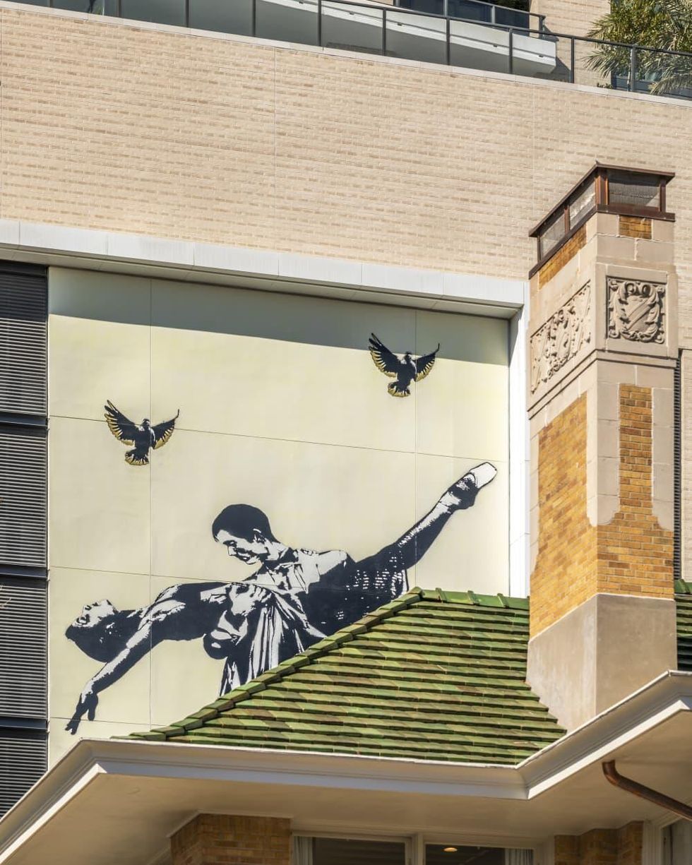 La Colombe d'Or 2021 residence tower mural