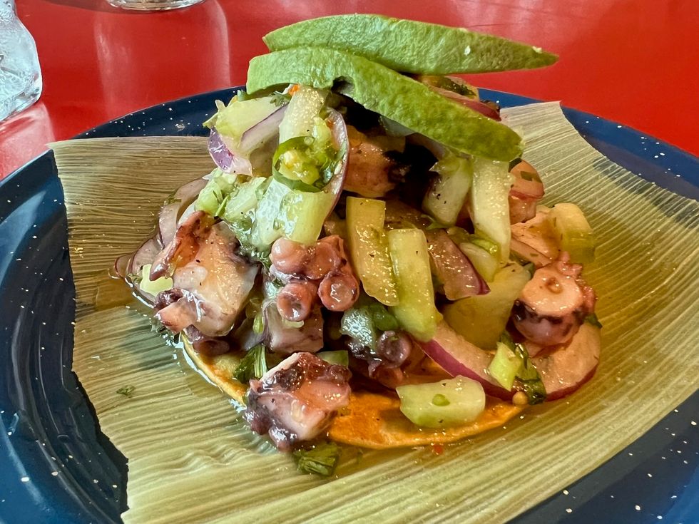 La Cruderia octopus tostada
