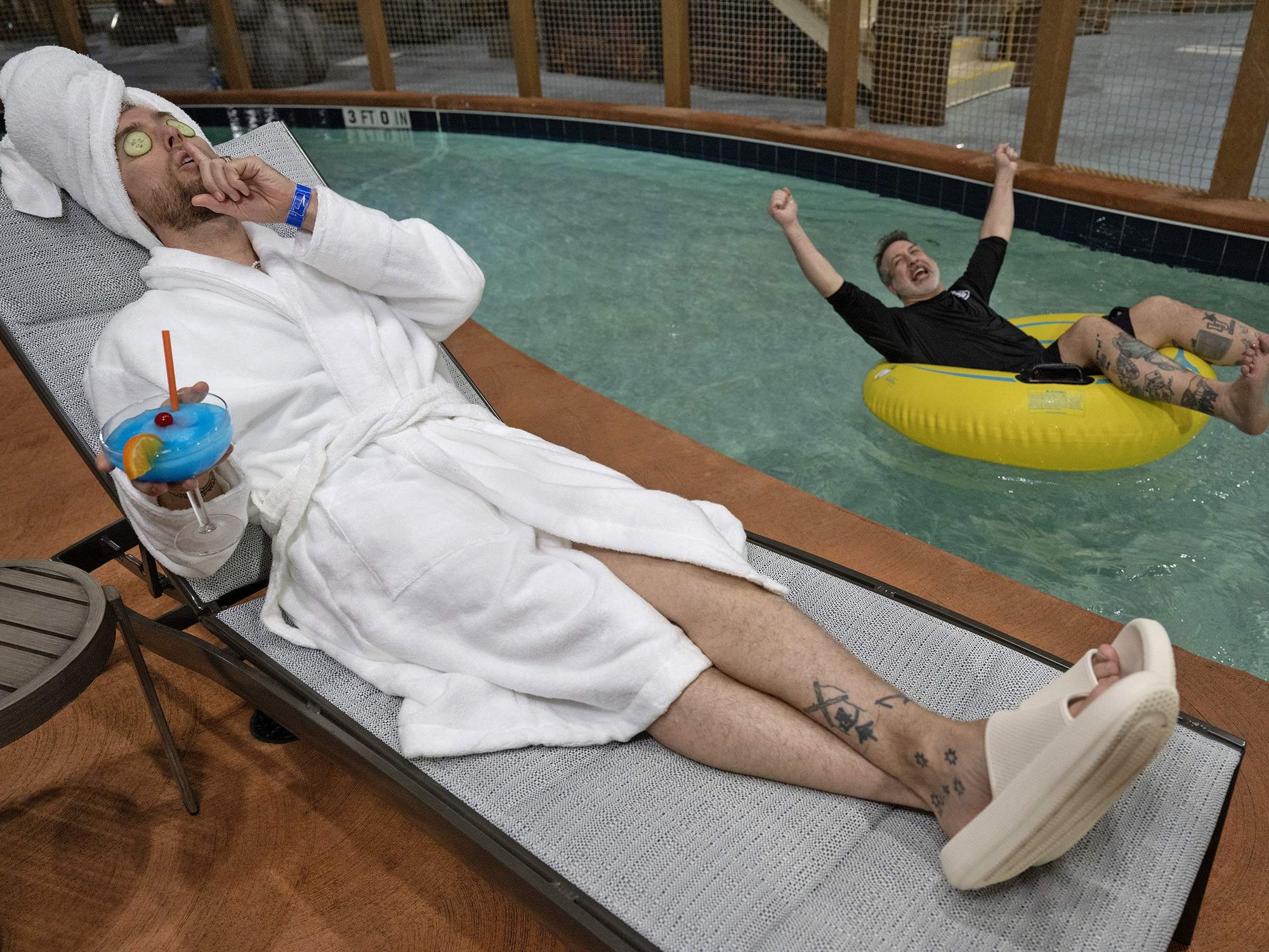 Lace Bass and Joey Fatone at Great Wolf Lodge