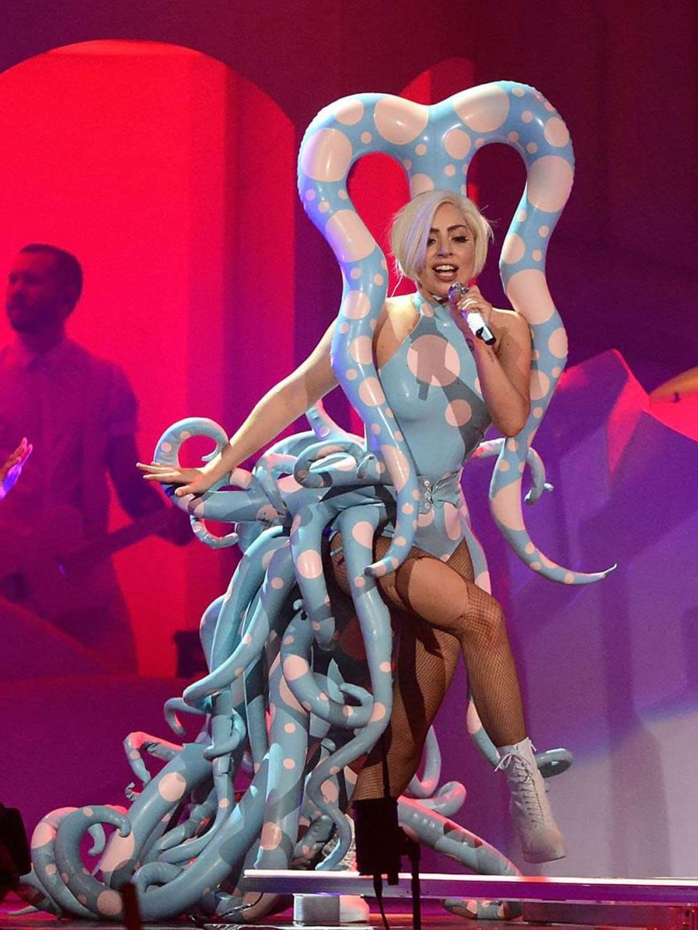 Lady Gaga ArtPop Ball octopus costume May 201