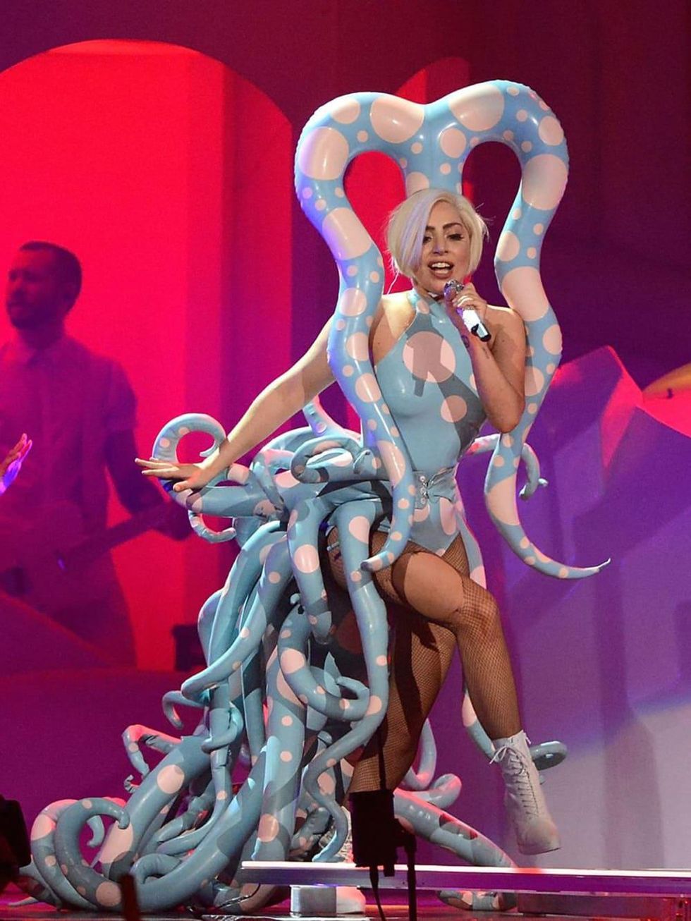 Lady Gaga ArtPop Ball octopus costume May 201