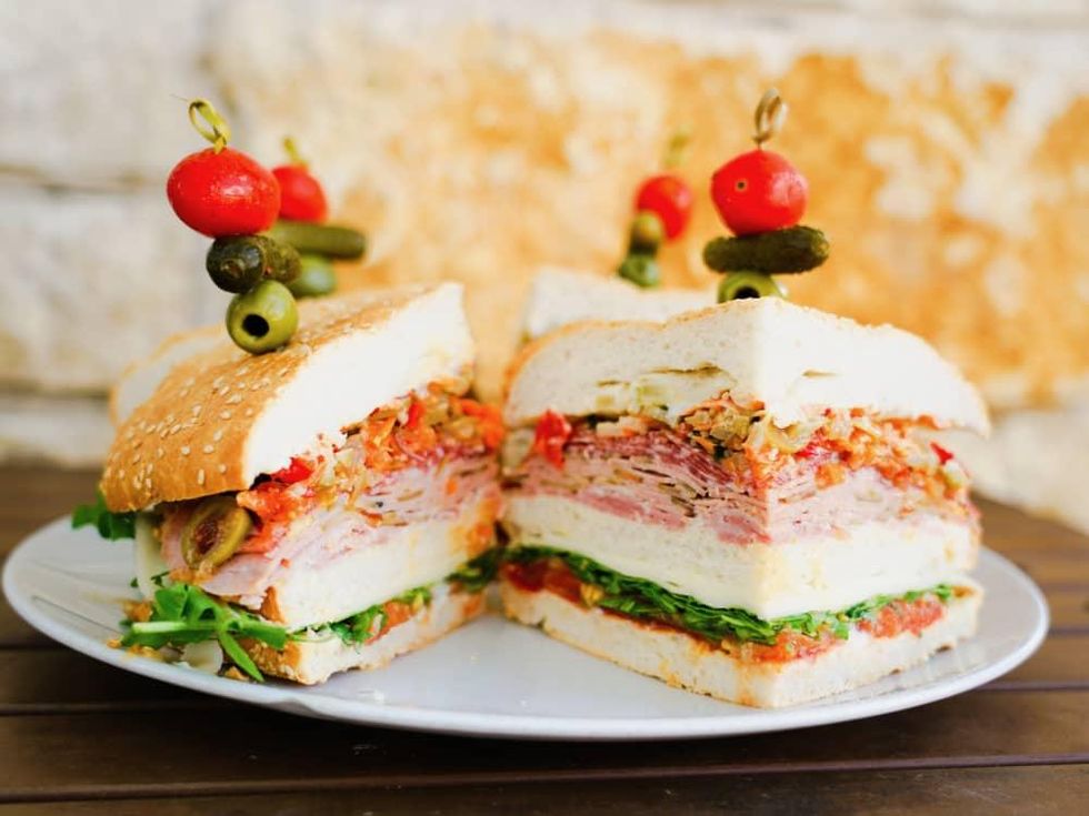 Lagniappe Kitchen & Bar big muffaletta