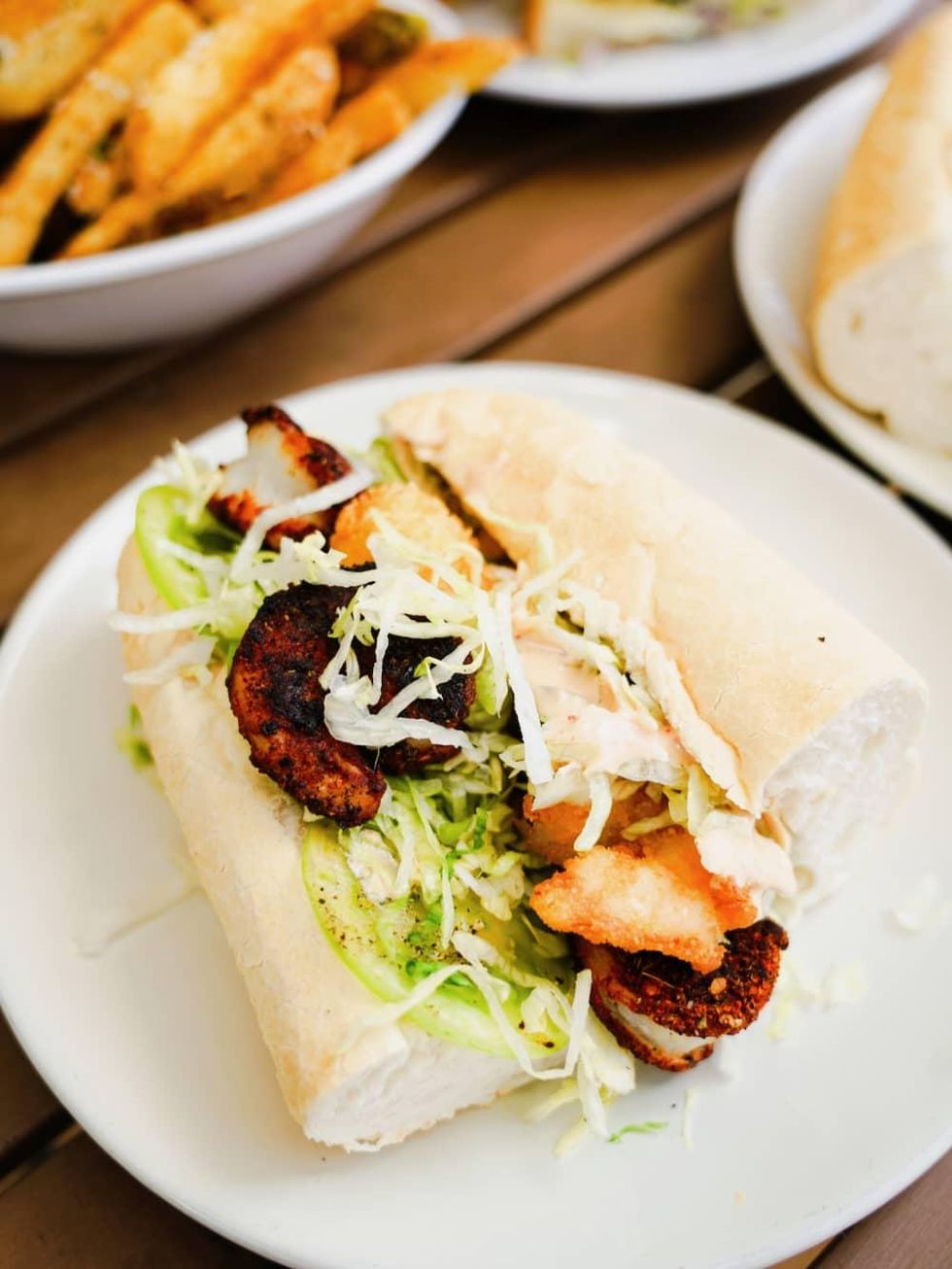 Lagniappe Kitchen & Bar black and tan po boy