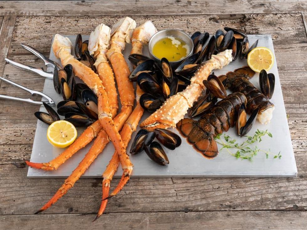 Landry's Kitchen seafood tower