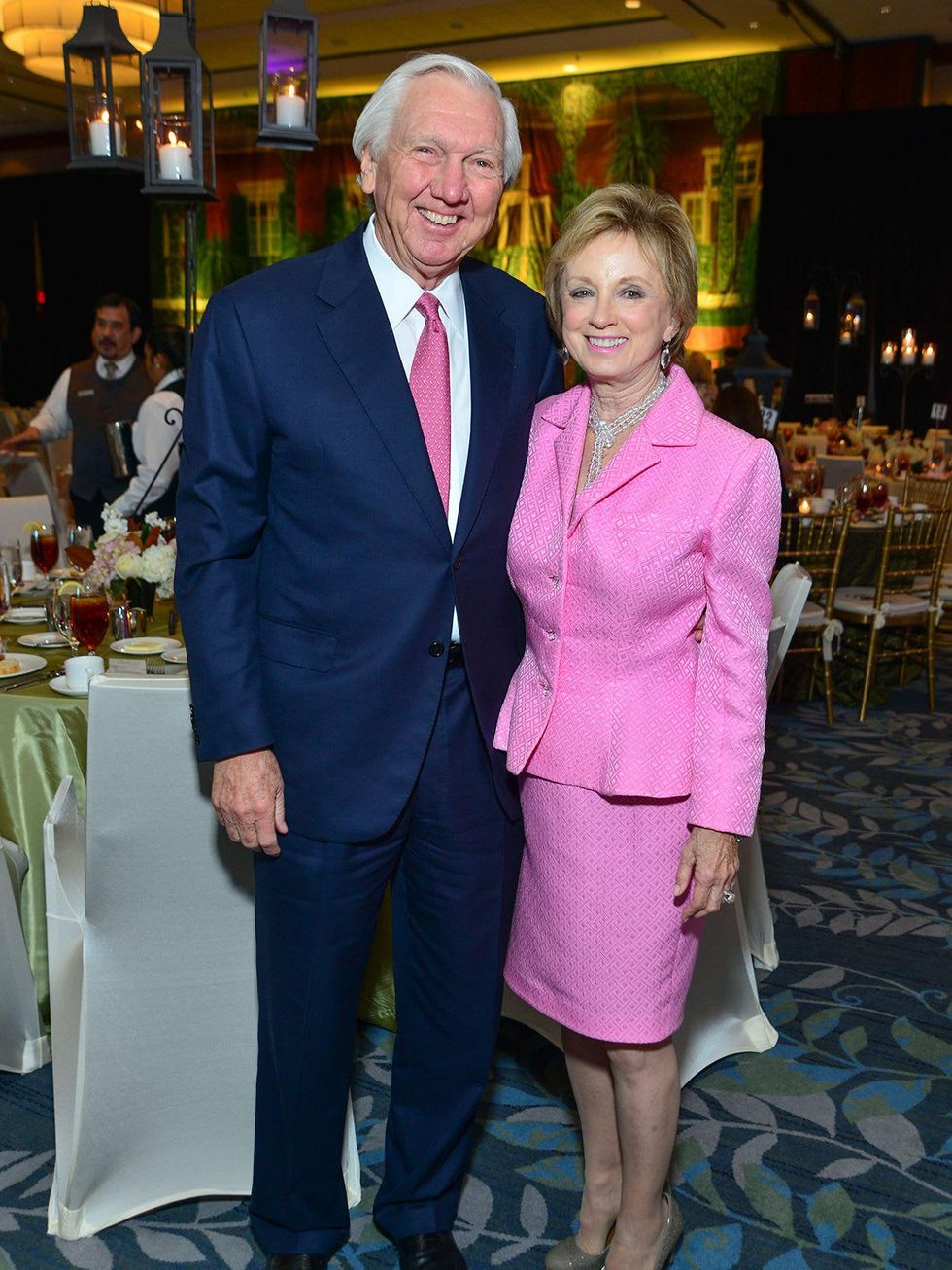 Larry and Susie Johnson at the Memorial Hermann Razzle Dazzle Pink Luncheon October 2013 THIS.jpg
