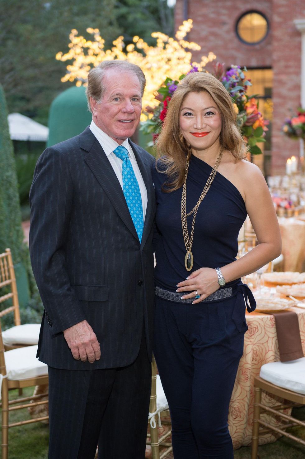 Larry Brookshire and Sunny Lee at the Alley Artist Dinner November 2014