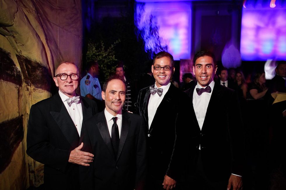 Larry Hokanson, from left, Michael Siller, Jose Marquez and Christian Alvarado at DREAMSCAPE The Orange Show's 32nd Annual Gala November 2013