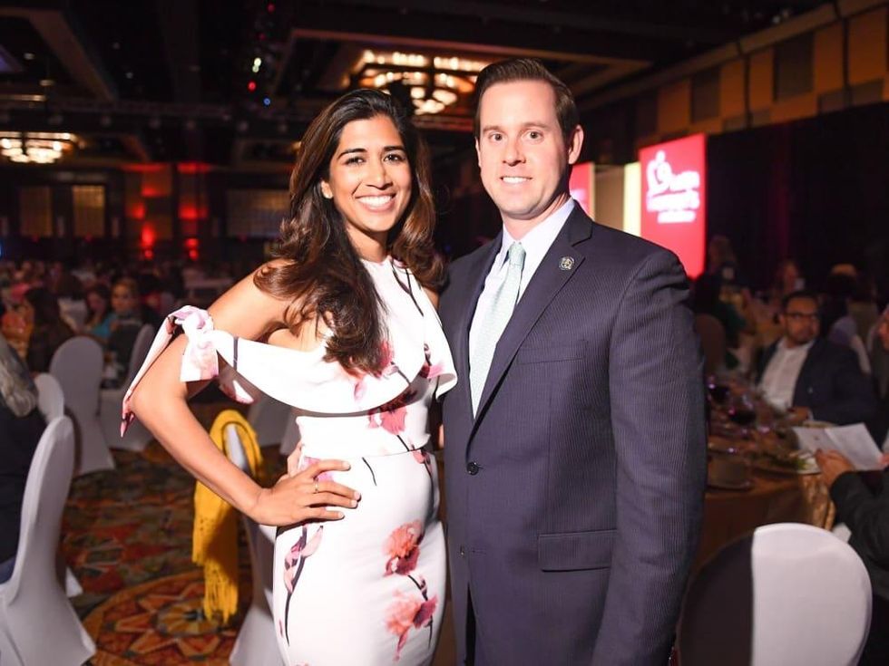 Latin Women's Initiative Luncheon, Divya and Chris Brown