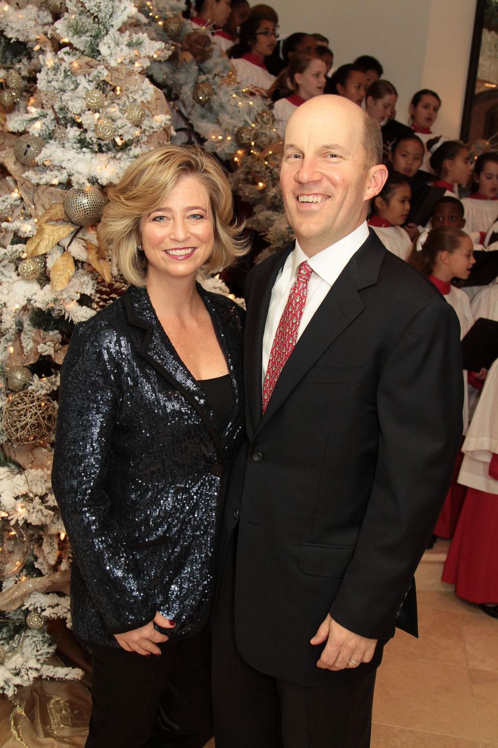 Laura and Andrew McCullough at the 9th Annual Santa's Elves Event December 2014