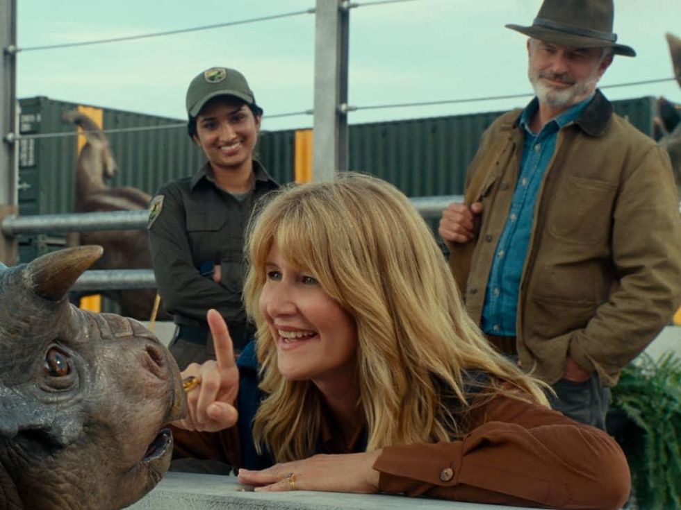Laura Dern and Sam Neill in Jurassic World Dominion