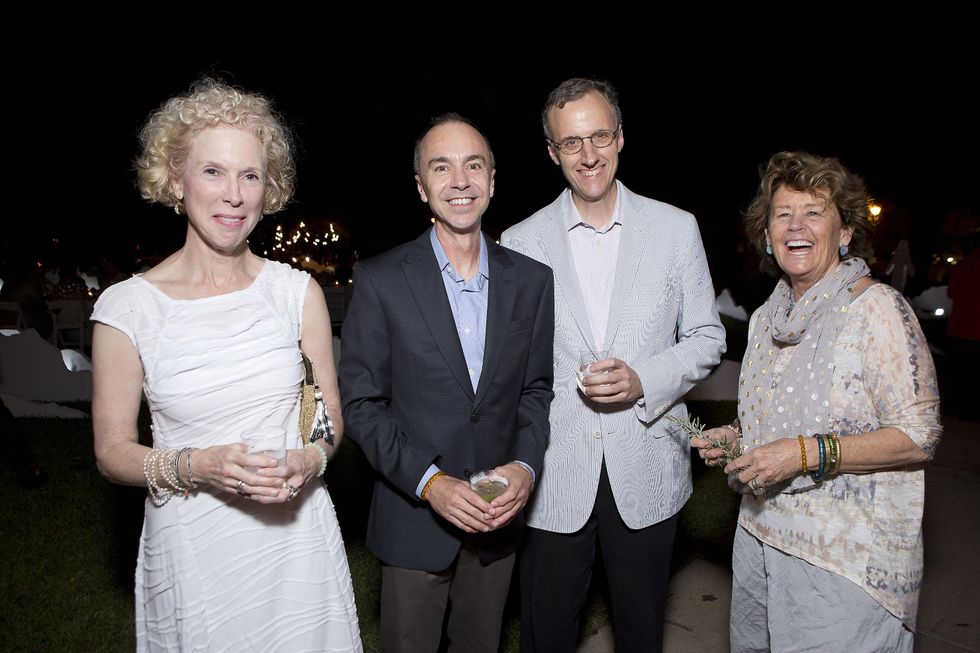 Laura Fain, from left, Mark Hitt, Wil McCorquodale and Gayle DeGeurin at the Rothko Chapel Moonrise Party October 2014