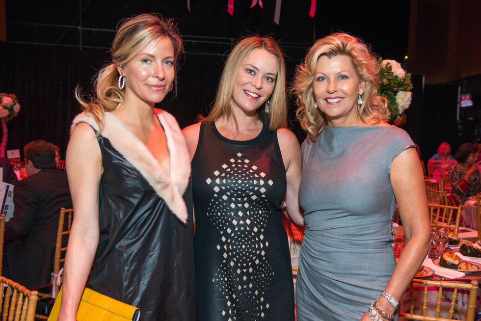 Laura Greenberg, from left, Megan Sutton Reed and Susan Plank at the SPA luncheon with Lauren Bush Lauren October 2014
