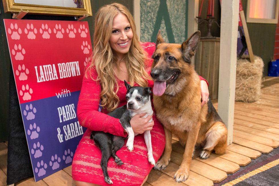 Laura McIngvale Brown with Paris and Sarah at the Citizens for Animal Protection Gala November 2014