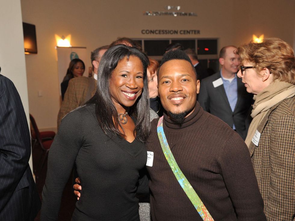 Lauren Anderson and Harrison Guy at the Houston Arts Alliance Reception for the Arts January 2014
