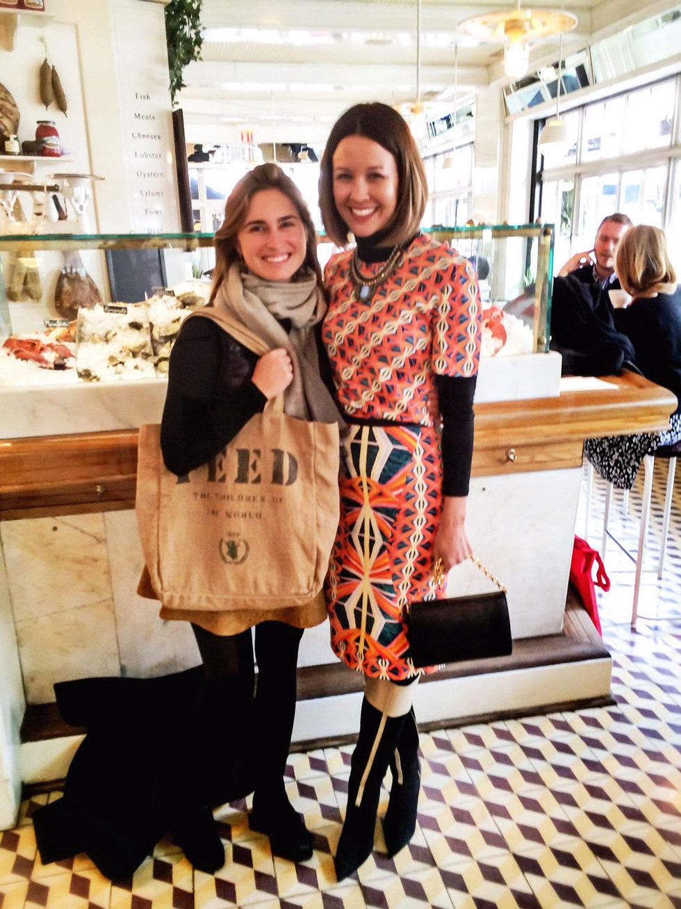 Lauren Bush Lauren, left, and Carrie Colbert September 2014 in New York City