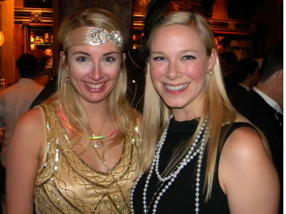 Lauren Dies, left, and Emily Hall at the TIRR party January 2015